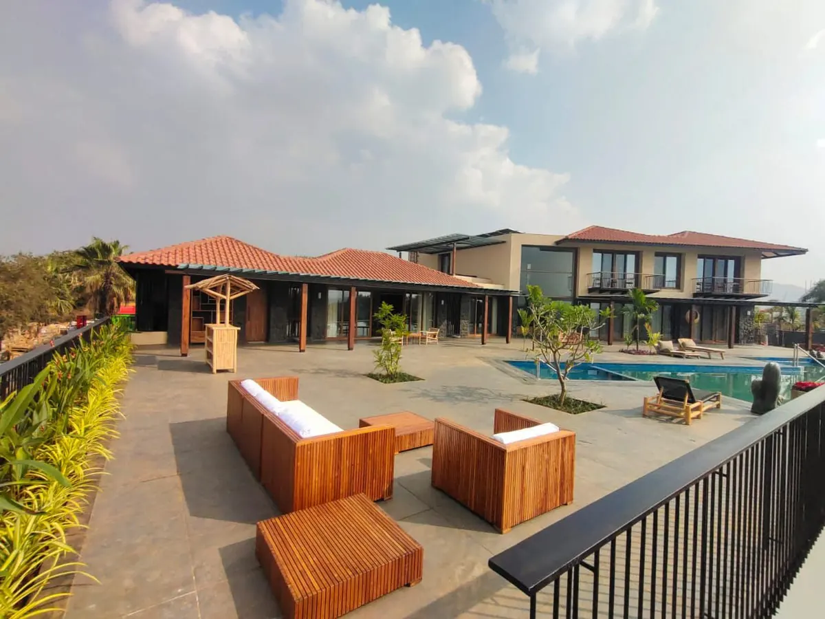 SeaEra The Retreat furniture project in Maharashtra: outdoor area