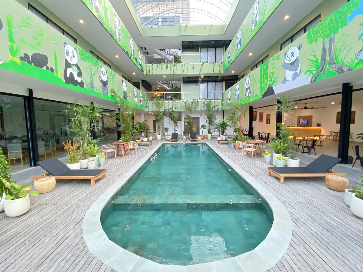 Zamora Lagoon furniture project in Seminyak: living space